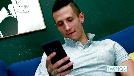 Hot Brunette Twink Thomas T Jerks Off And Fingers His Butt!