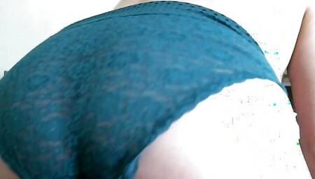 Trying on panties tease