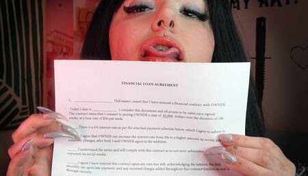 THREATENED Into $5k Financial Loan Document