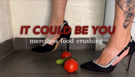 High Heels vs Cucumber & Tomatoes, A Crushing Experience