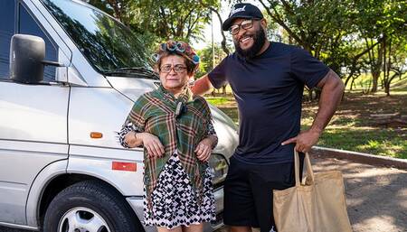 anal riding with picked up curvy granny