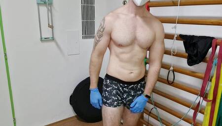 Young boy have fun in some normal place