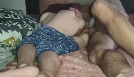 Sharing a Bed with my Hot MILF Stepmom - Anal Creampie