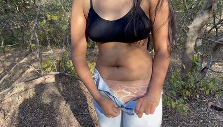 POOR THIEF GIRL CAUGHT AND FUCKED HARDCORE IN JUNGLE (HINDI ROLEPLAY)