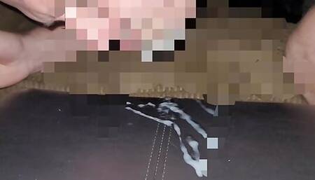 Jerking,cumming,and tasting my yummy warm load.