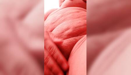 Chubby mexican playing in the room