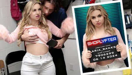 Bratty College Girl Aria Banks Thinks She Can Get Away With Shoplifting, But Our LPO Says Otherwise