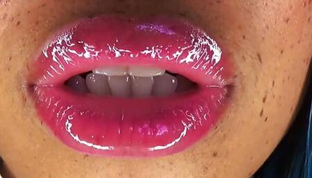 Seductive Glossy Lips Edging JOI- Goddess Rosie Reed