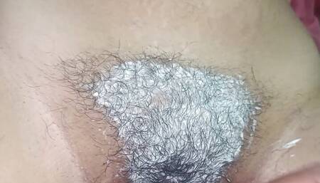 husband shave to wife clean shave the hair and make cute latest designs  viral video