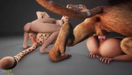 Furry attack! | Big Cock Monster Orgy | 3D Porn Wild Life