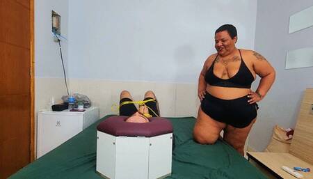 Farting BBW in box, part 1, by BBW Priscilla GGG and Slave, FULL HD