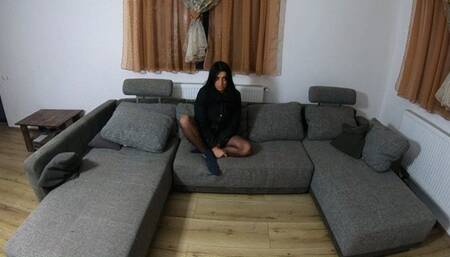 Downjacket fetish and fur-Blow-job, cum-play and fuck 6