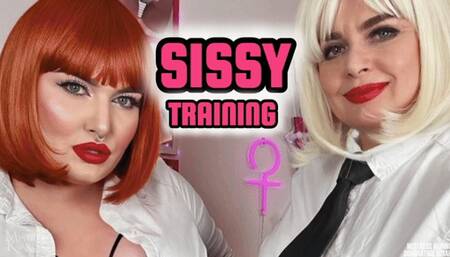 Sissy Training by 2 Dommes POV | Mistress Karino, Dominatrix Dinah