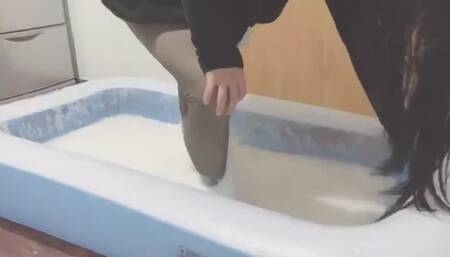 My whole body was glued up