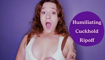 Humiliating Cuckhold Ripoff: Worm Wrangler Verbally Humiliates Cuck Into Watching Porn and Eating Cum