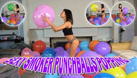 SEXY SMOKER PUNCHBALLS POPPING