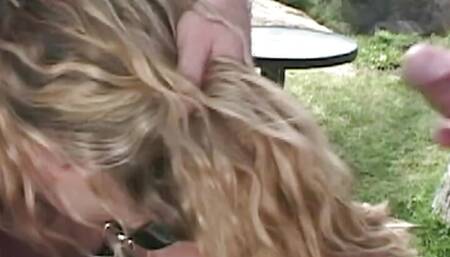 A submissive blonde can reach orgasm only by heavy anal wrecking from two horny dudes