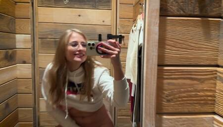 Er is niets opwindender dan mezelf filmen in de pashok van de winkel....????????