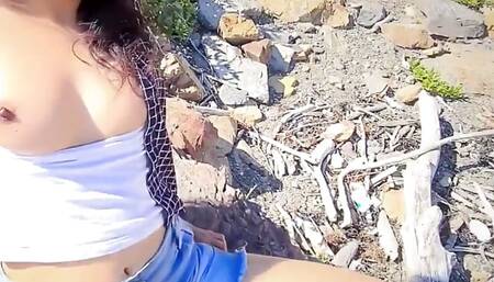 Outdoor Sex with My Hot Indian Babe (hindi Audio )- Indian Desi Couple Sex