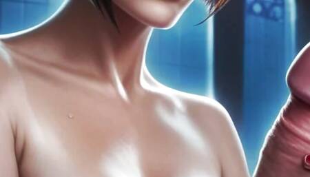 Ada Wong Sitting And Cum On Her Cock - HentaiJOI