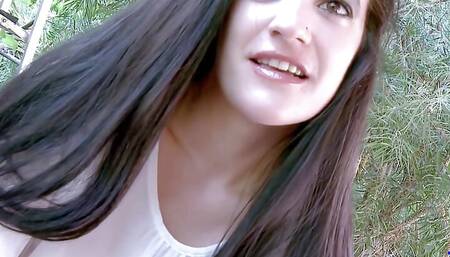 Sofa Sex with Skinny French Brunette Megan