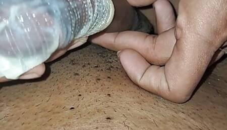 Indian sunni bhabhi fucked hard oily pussy long dildo peniss