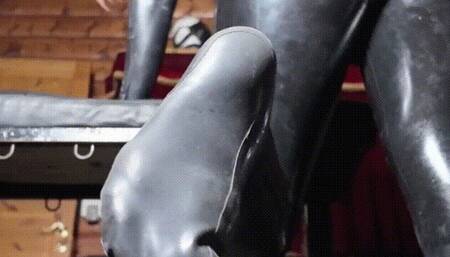 Drink The Sweat Trapped Inside Princess Diss' Latex Catsuit