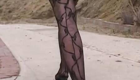 A sweet cuttie redhead being wildly pounded by two guys and getting cum in mouth