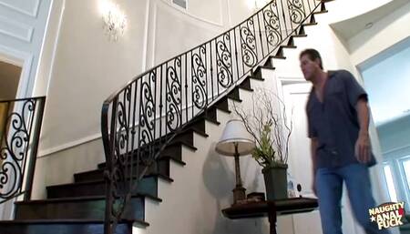 Her oversized fake tits are made for titty fucking and her ass is for anal