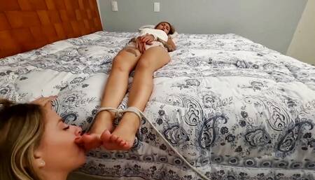 Femdom Bondage - Suck on My Pretty Toes