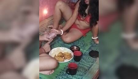 On the Day of Diwali, Sonali Bhabhi Was Fucked by Following Seven Games.