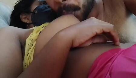 Mallu Couple Real Boob Sucking