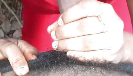 Risky Quick Sex in Jungle with Wife