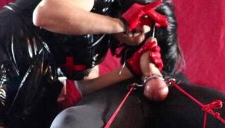 HOW TO extreme electro cock sounding urethral fucking torture 14 inch estim sound