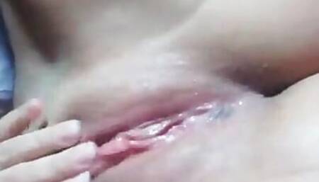 Hot girl close up masturbation
