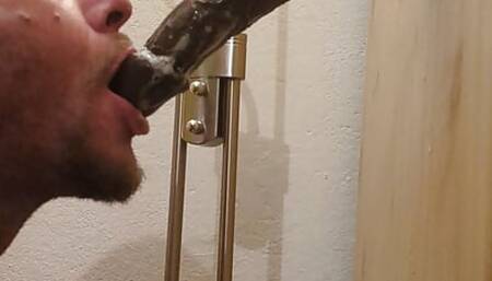 Sloppy saliva dildo deepthroat 9