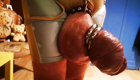 Part1 Wrestling Suit Extreme Pumping and Bulging