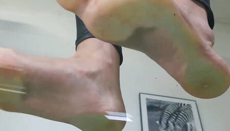 Put soles on glass