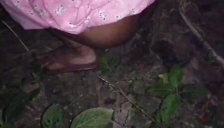 Hot Bhabi Night Outdoor Sex