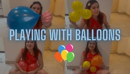 Inflating and exploding balloons