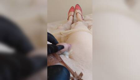 Cindy Bitch Sissygasm & Gorgeous Pre-cum in Tights