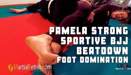 Pamela sportive bjj beatdown foot domination