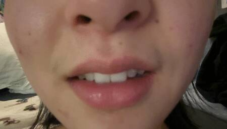 Aurora’s Seductive Teeth and Tongue Play Part 2