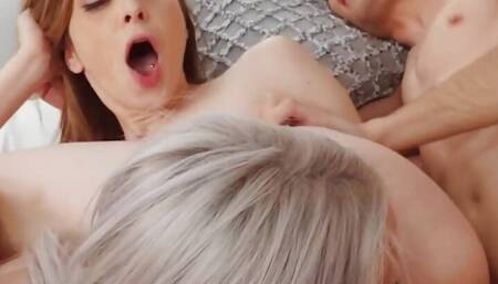 MOFOS - There Might Be Something On Jordi ENP's Cock That Make Liz Rainbow & Lana Bunny Crazy To Ride It