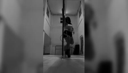 Filipina Asian Pole Dancing With High Heels