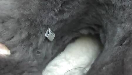 Stepmother: Strong Foot Smell in Fur Boots! Sniffing Feet and JOI Lady Vicotria Valente