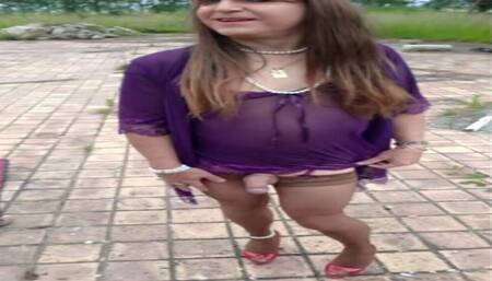 Transvestite in nature