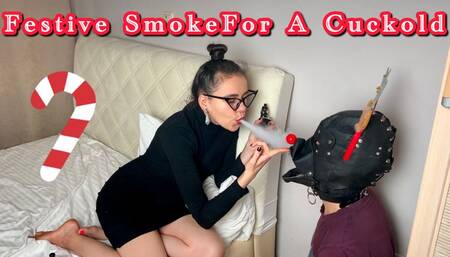 TRAINING A CUCKOLD SLAVE WITH SMOKE FOR CHRISTMAS 4K