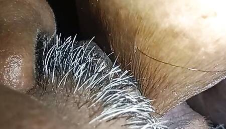 After a long time I saw my wife holding the sprouts and then licking her cunt and fingering.