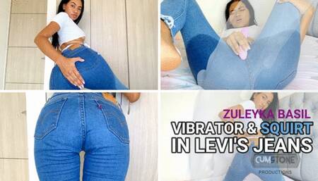 Vibrator and squirt in levis jeans - Zuleyka